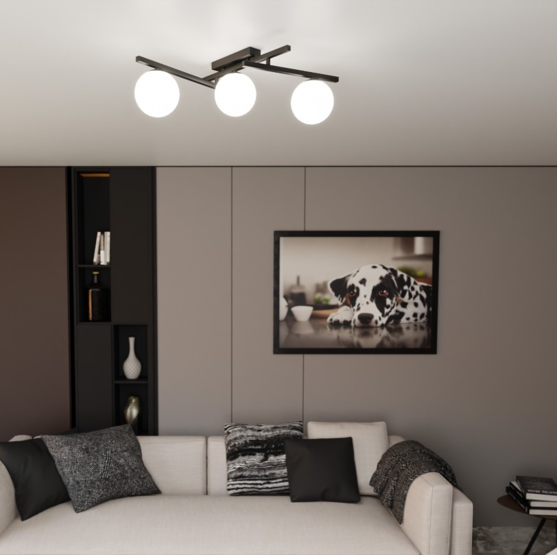 Geometryczna lampa sufitowa Smart 3 - regulowana