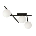 Geometryczna regulowana lampa sufitowa Smart 3 - białe kule