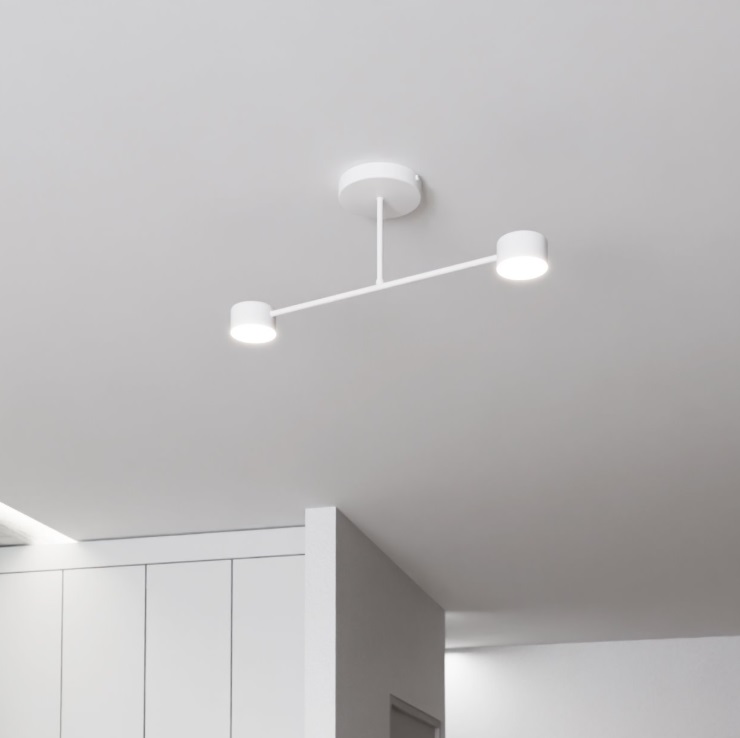 Lampa sufitowa na korytarz Halo 2 - biała