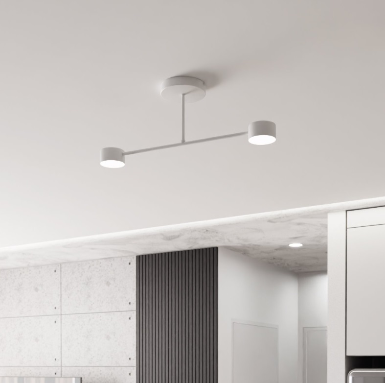 Lampa sufitowa na korytarz i schody Halo 2 - biała