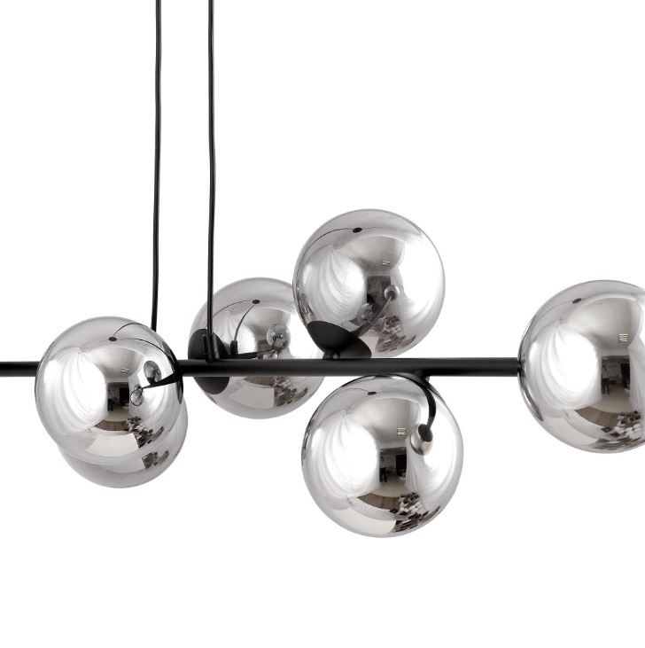 Lampa wisząca Rossi 6 - grafitowe kule