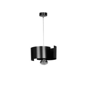 Lampa wisząca nad wyspę Vixon - czarna blacha