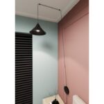 Nowoczesna lampa ścienna wisząca Abramo - sypialnia