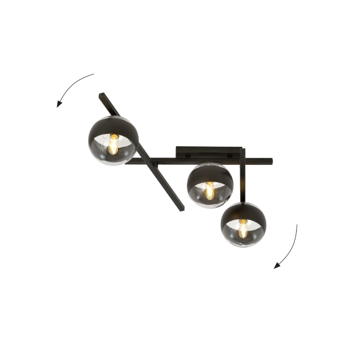 Nowoczesna lampa sufitowa Smart 3 - regulowana