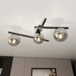Nowoczesna lampa sufitowa do sypialni Smart 3 - grafitowe kule