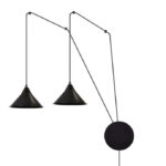 Podwójna lampa ścienna wisząca Abramo 2 - designerska