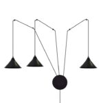 Potrójna lampa wisząca Abramo 3 - mocowana do ściany
