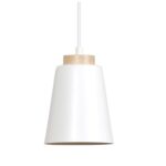 Potrójna lampa wisząca Bolero 3 - zdobione drewnem