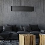 Prostokątna lampa wisząca nad ławę Gentor 2 - czarna