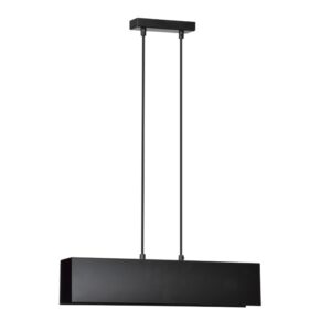 Prostokątna lampa wisząca nad stolik Gentor 2 - czarna