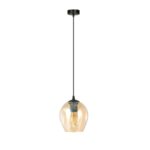 Szklana lampa wisząca Istar - miodowy odcień