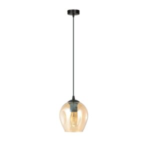 Szklana lampa wisząca Istar - miodowy odcień