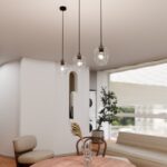 Szklana lampa wisząca nad stół Istar - przezroczysty klosz