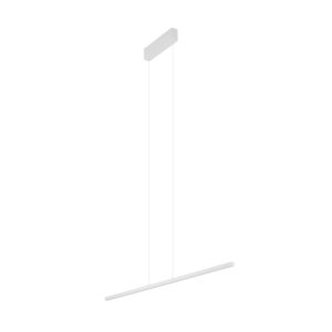 Biała minimalistyczna lampa wisząca Bar S - LED, 3000K, 120 cm