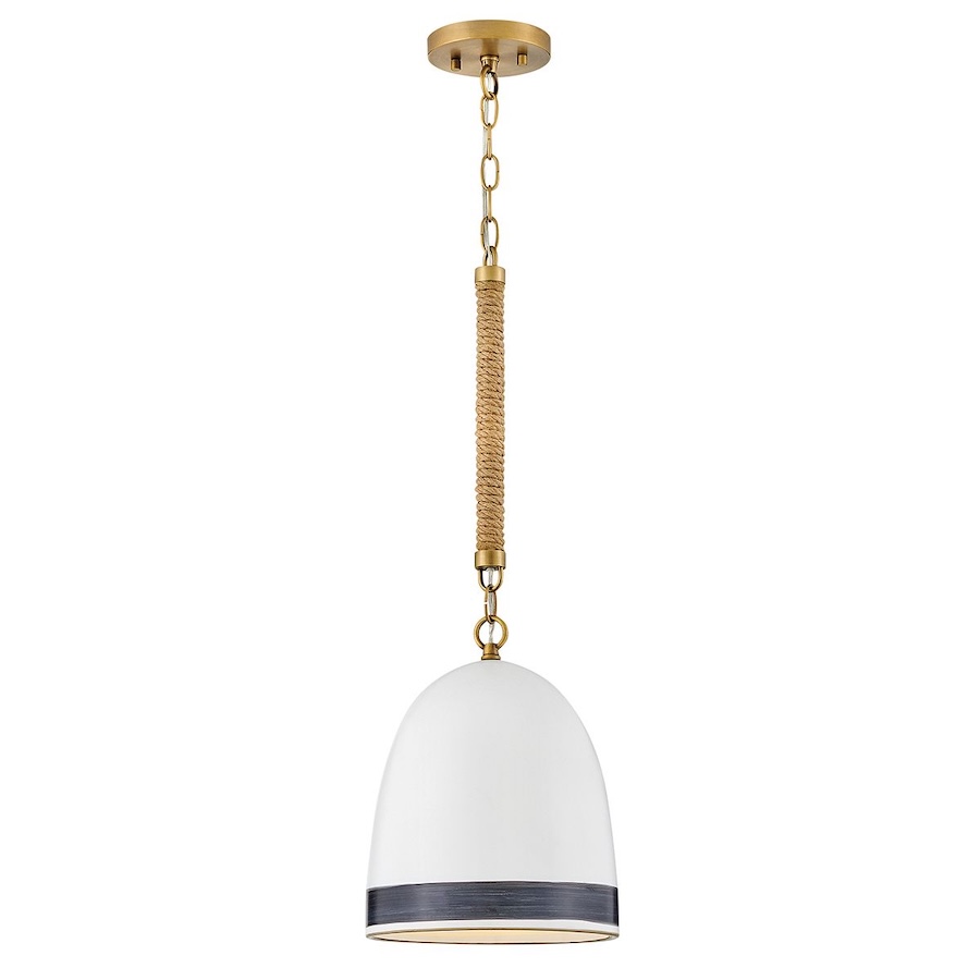 biala lampa wiszaca w stylu modern farmhouse Nash Elstead
