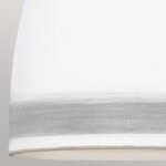 bialy klosz z szarym paskiem - lampa wiszaca Nash Elstead