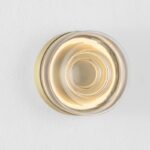 dekoracyjny owalny złoty kinkiet w ksztalcie cukierka - tomo