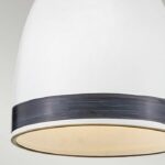 Biała lampa wisząca Nash - sznur z juty, ceramiczny klosz - modern farmhouse - 2