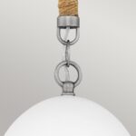 srebrna lampa wiszaca - sznur dekoracyjny - nash elstead