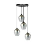4-punktowa lampa wisząca Istar Premium 4 - dymione szkło