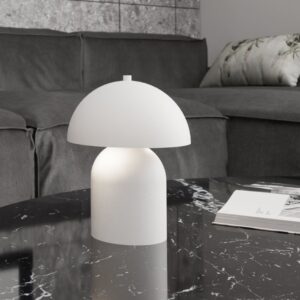 Biała lampa nocna Mush - skandynawska