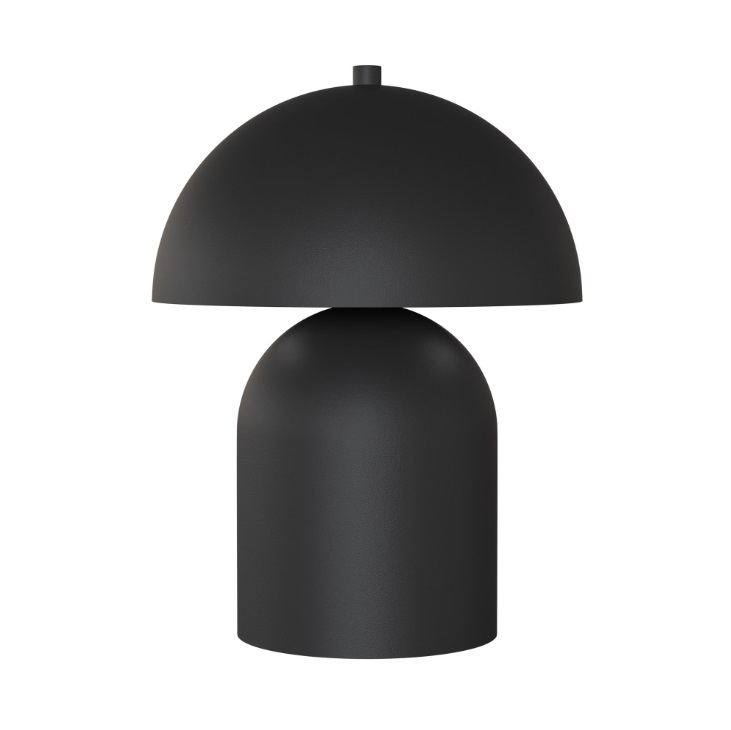 Czarna lampa stołowa Mush - nowoczesna