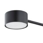 Czarna lampa wisząca do salonu Modus 4 - klosz