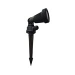 Czarny reflektorek dogruntowy Prit IP55 - wbijany