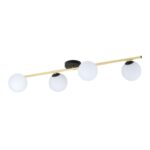 Elegancka lampa sufitowa Splendi 4 - białe kule