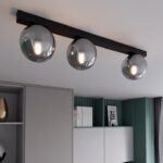 Elegancki plafon do sypialni Fit 3 - dymione szkło