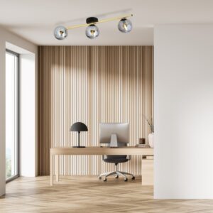 Gustowna lampa sufitowa Splendi 3 - art deco