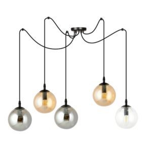 Kolorowa lampa wisząca Gigi 5 - żyrandol pająk