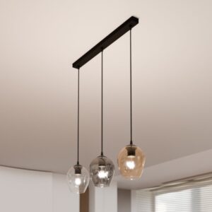 Kolorowa lampa wisząca Istar Premium 3 - szklana