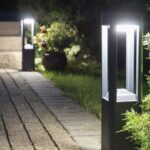 Kwadratowa lampa stojąca do chodnika Fan Kwadrat 50 IP54