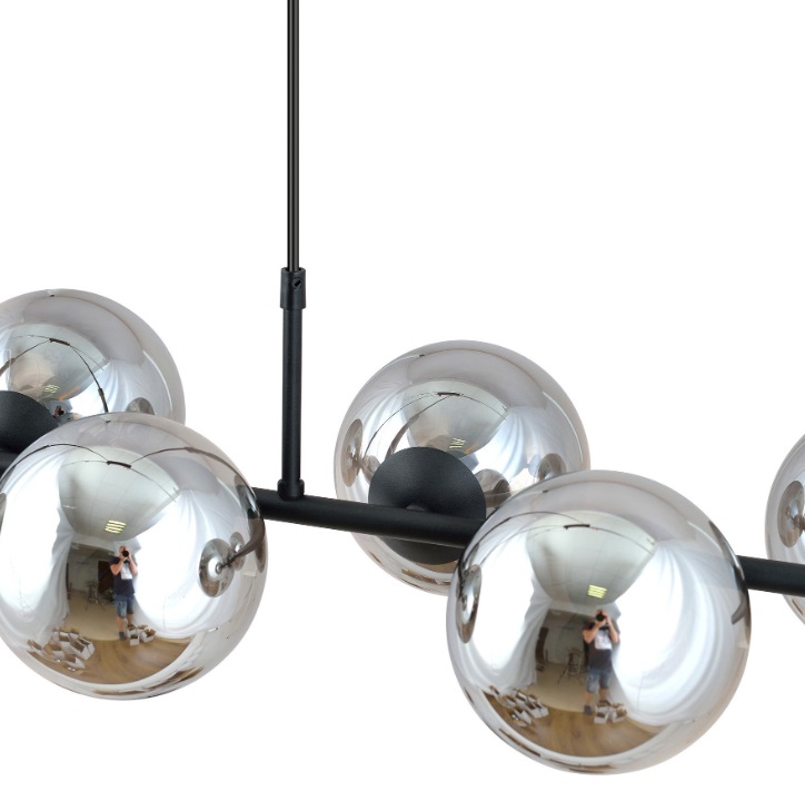 Lampa Rory 6 - dymione szkło