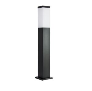 Czarna lampa stojąca Inox 65 IP54 - kwadratowa