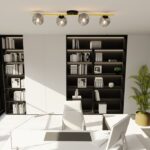 Lampa sufitowa glamour Splendi 4 - srebrne kule