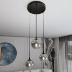 Lampa sufitowa wisząca Cosmo Premium 3 - grafitowe kule