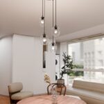 Lampa sufitowa wisząca nad stół Istar Premium 4 - transparentne szkło