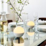 Lampka stołowa do restauracji Alba Dyberg Larsen IP44 - na baterie
