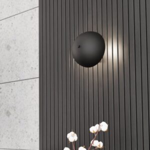 Minimalistyczny kinkiet Mush - czarny grzybek