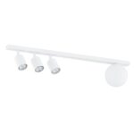 Nowoczesna lampa sufitowa Baster 4 - kula i 3 ruchome spoty