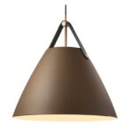 PROMO! Lampa wisząca do jadalni Strap 48 - DFTP Nordlux - brązowa