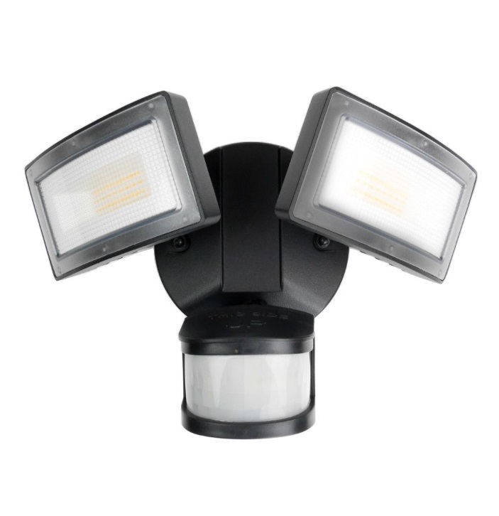 Reflektor zewnętrzny nad bramę garażową Duo LED 36W - czujnik ruchu i zmierzchu IP54