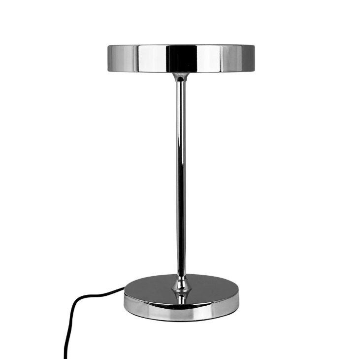 Srebrna lampka nocna do sypialni Starlight LED - z włącznikiem