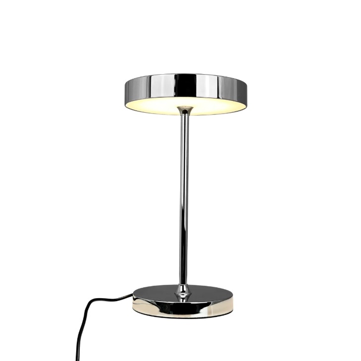 Srebrna lampka nocna na parapet Starlight LED