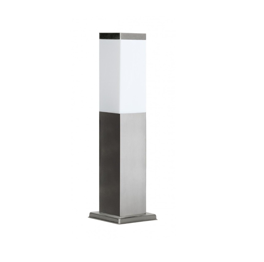 Srebrny słupek ogrodowy Inox 45 IP54 - kwadratowy