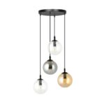 Wielokolorowa lampa wisząca Cosmo Premium 4 - szklane kule