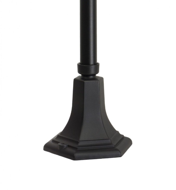 Wysoka lampa stojąca Prince 167 IP43 - czarna podstawa