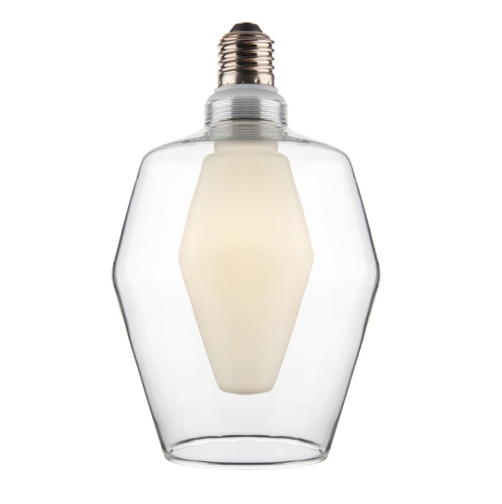 Żarówka transparentna art deco Cone 13 Dim, E27, 2700K, 370lm, 4W